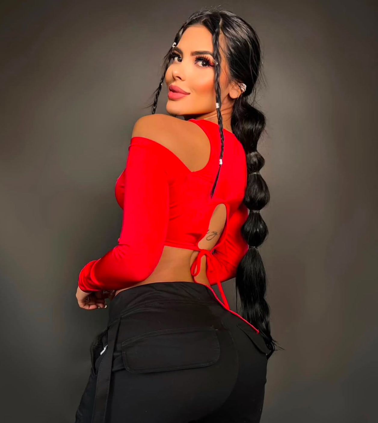 CROP TOP RED