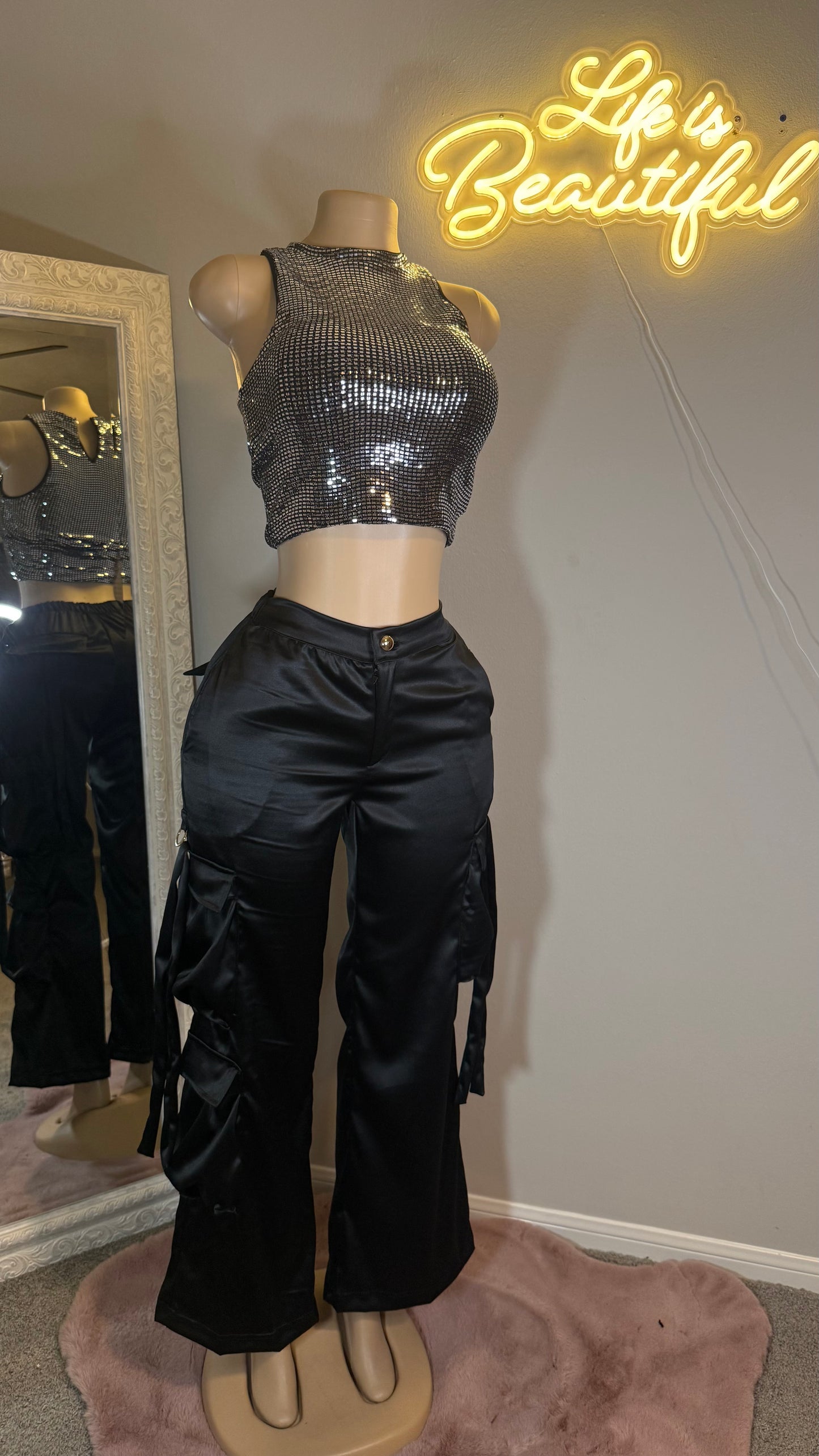 CROP TOP BRILLO
