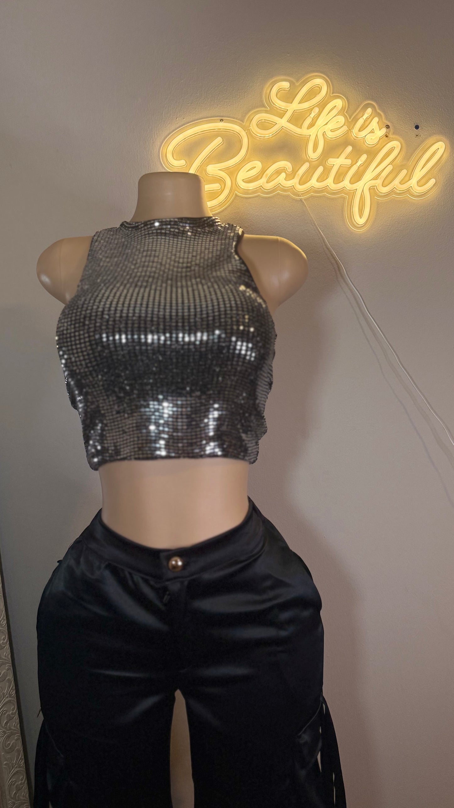 CROP TOP BRILLO