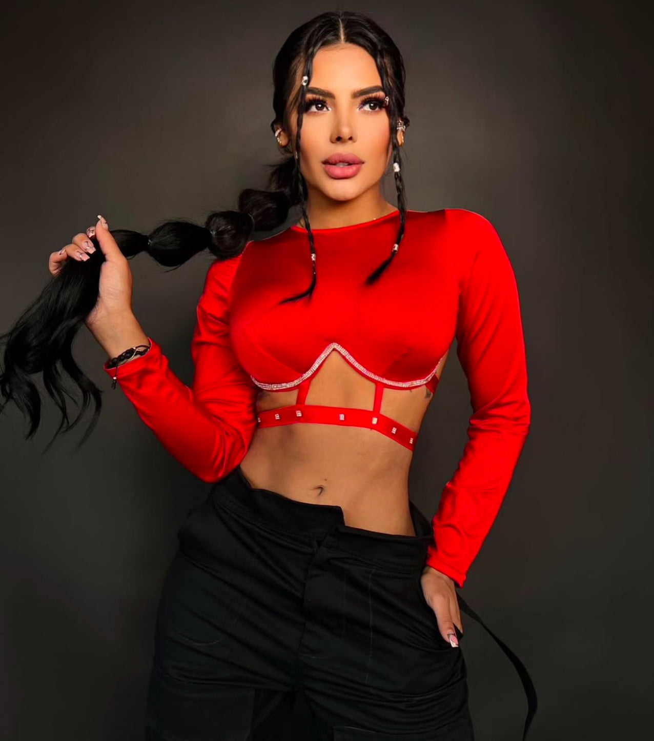 CROP TOP RED