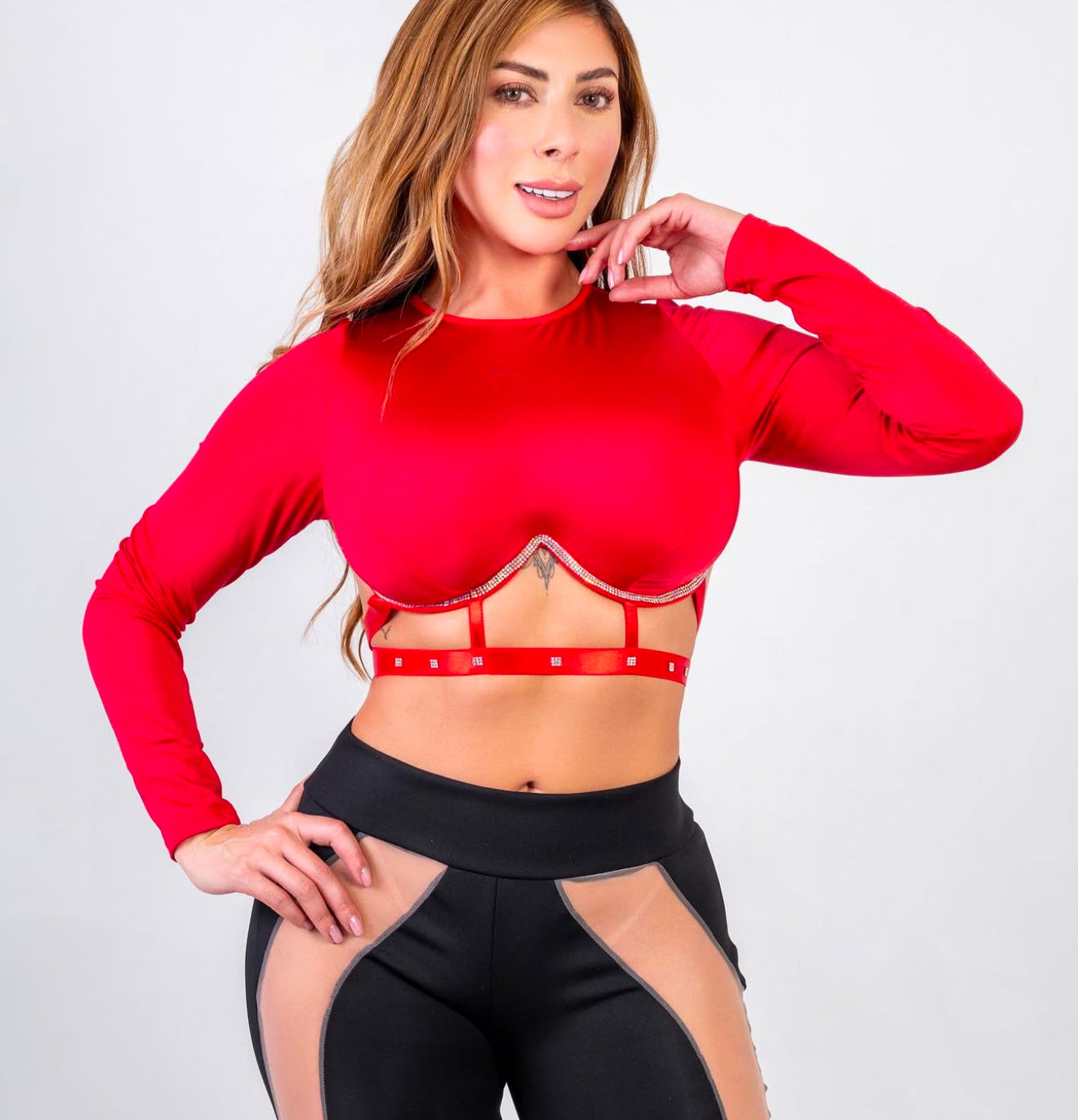 CROP TOP RED