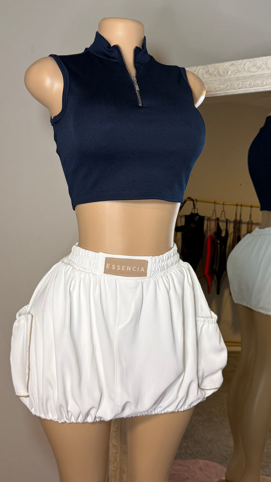 CROP TOP ELA CREMALLERA