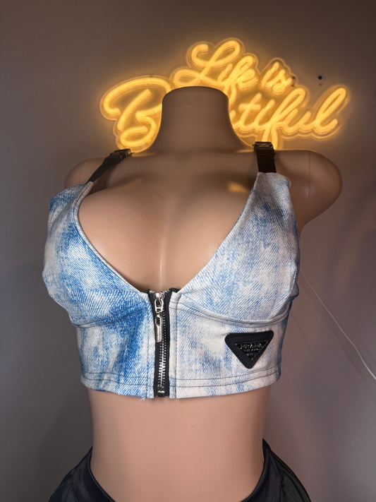 CROP TOP PRADA